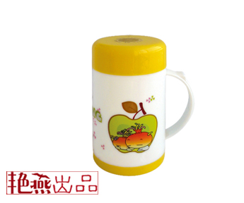 双层保温广告杯-橙色