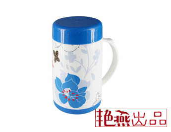 双层保温广告杯-蓝色