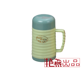 螺纹保温杯广告杯-印上广告LOGO后