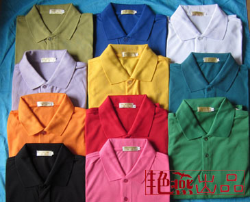 AB棉翻领空白T恤