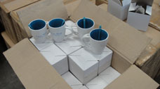 准备发货的广告插勺杯